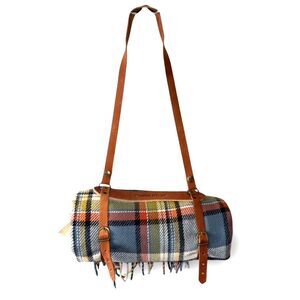 Pendleton Motor Robe Throw With Leather Carrier NWT